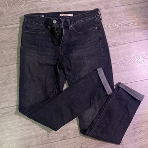 Levi Strauss 311 Shaping Skinny Jeans crop 27x30 black